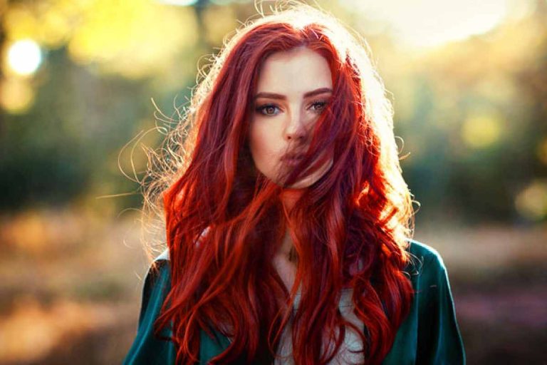 Beautiful red hair dyes to achieve a powerful tone