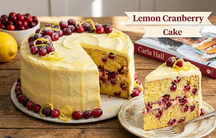 carla hall lemon cranberry cake