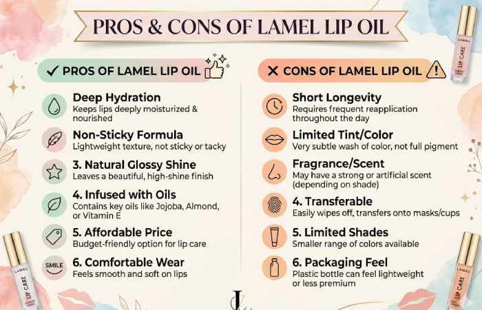 pros and cons of lamel lip oil